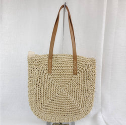 Large Capacity Straw Beach Shoulder Bag